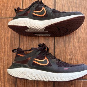 NIKE Women's Legend React 2 Burgundy/Copper/Bl Running Shoes AT1369-602 Size 7.5